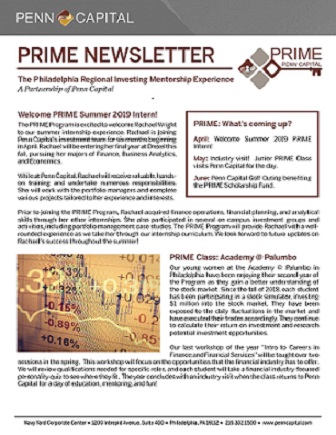 Prime Program Newsletter 3rd Edition